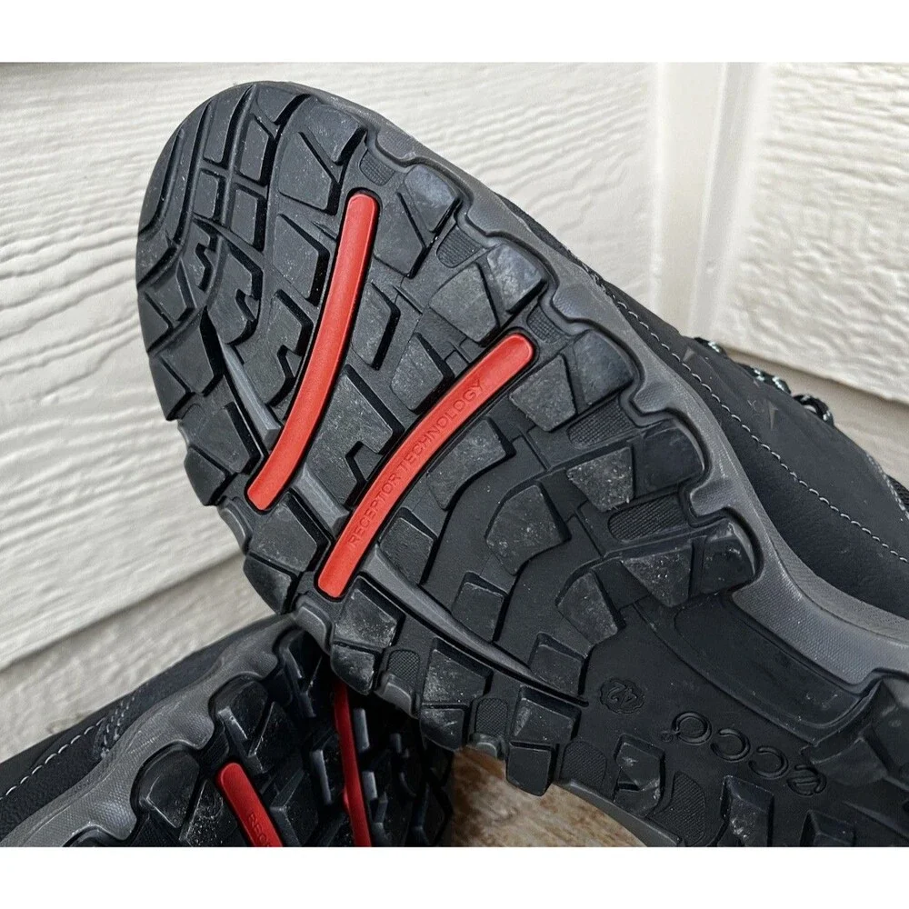 ECCO Ulterra Gore-Tex Low Men's 42 US 8-8.5 Outdoor Hiking Shoes - Black Leather